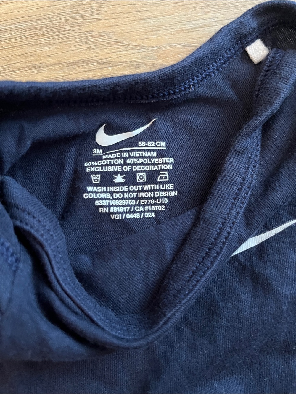 Nike Kids One-Piece Set in Blue, Gray, Navy & Olive Camo with Bib - Picture 4 of 11